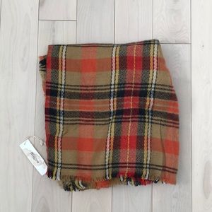Plaid Blanket scarf